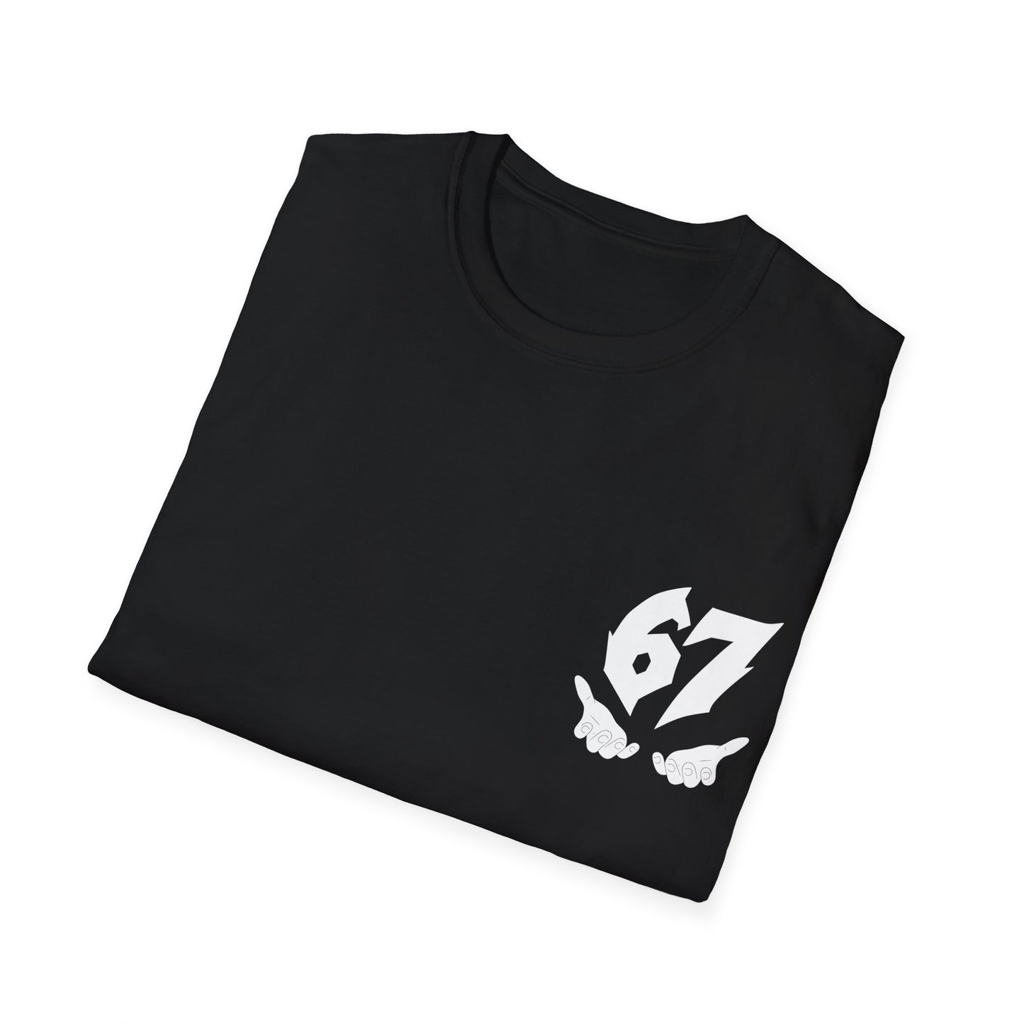 67 Logo T‑Shirt — 'six seven' Smoky Graphic Tee