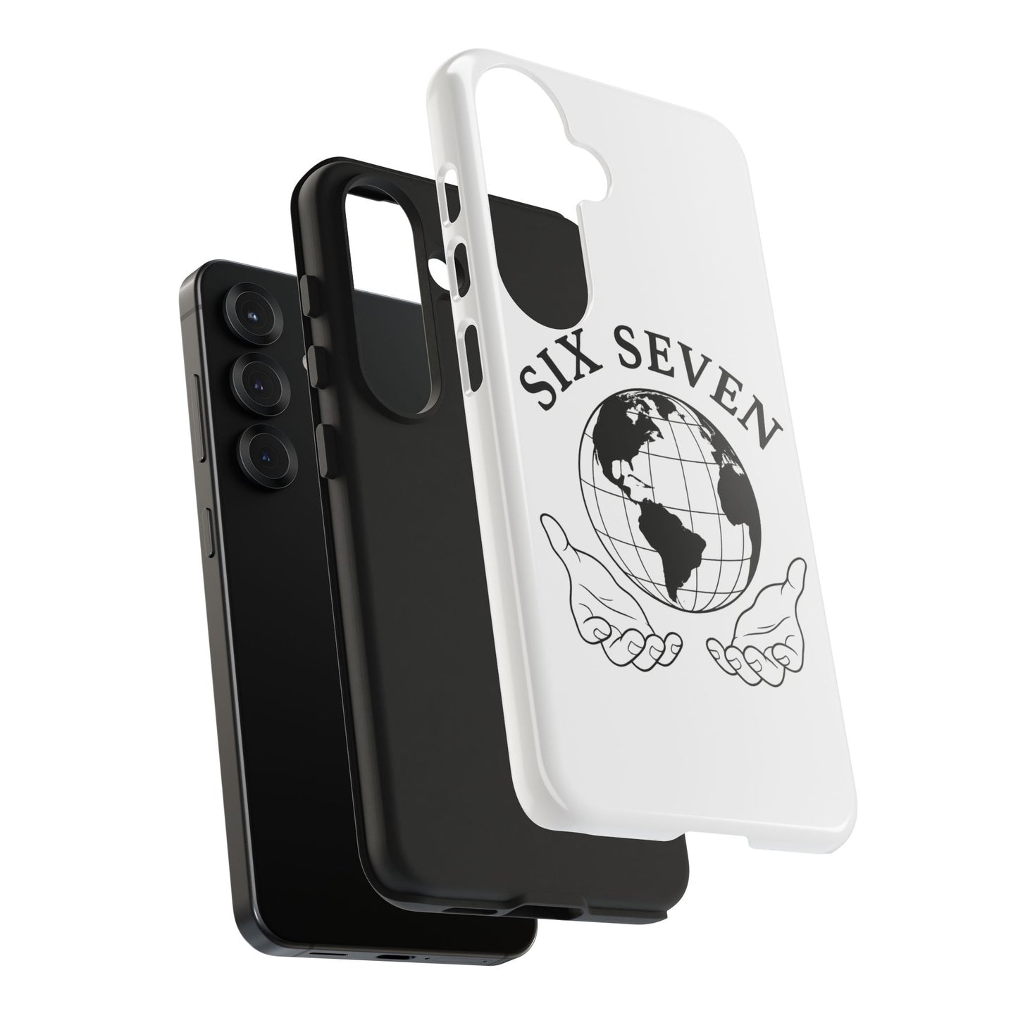 Globe Emblem Tough Phone Case — "Six Seven" Protective Phone Cover