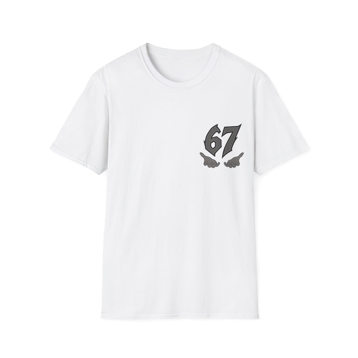 67 Logo  T‑Shirt — 'six seven' Smoky Graphic Tee