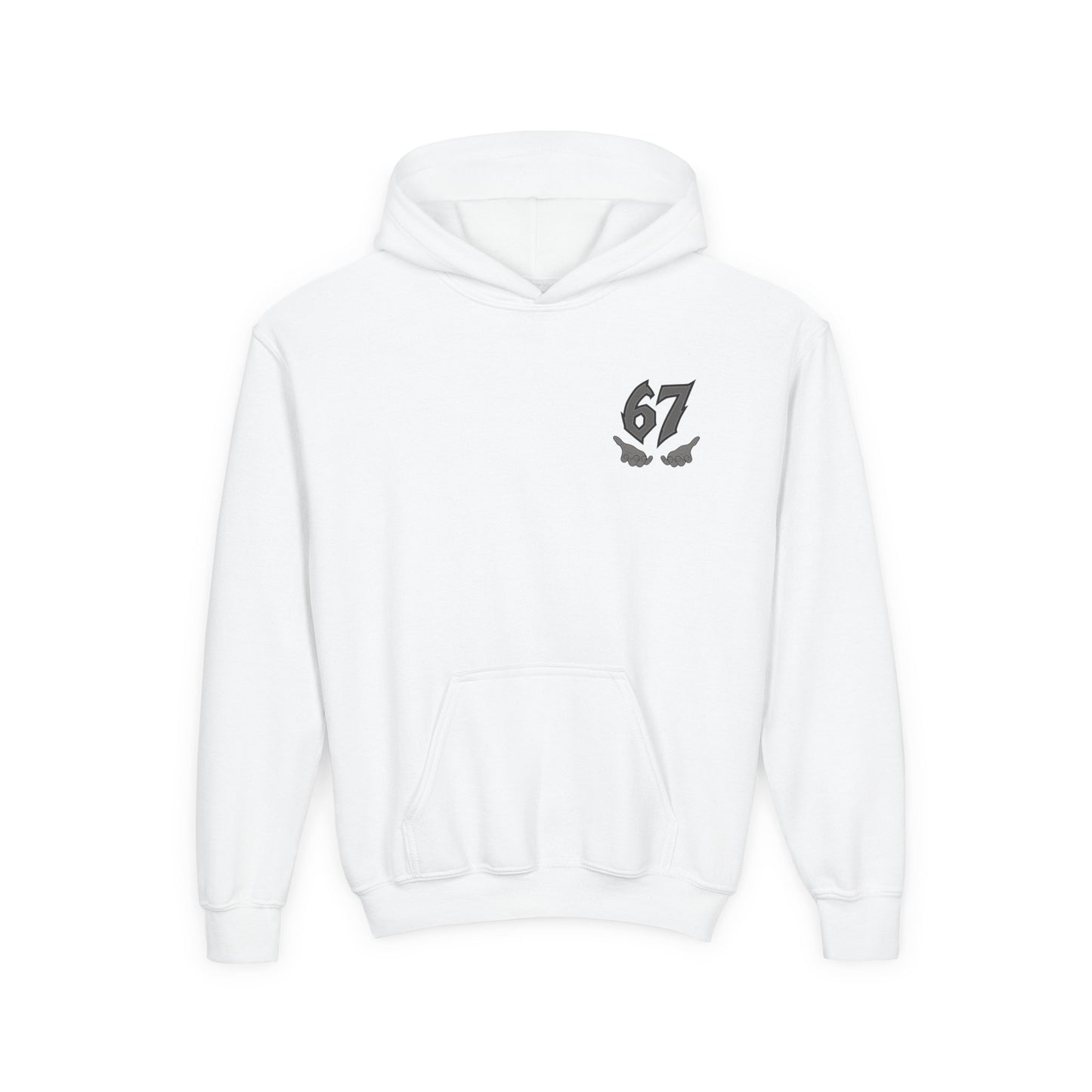 Youth Hoodie — "Six Seven" Globe Graphic Pullover