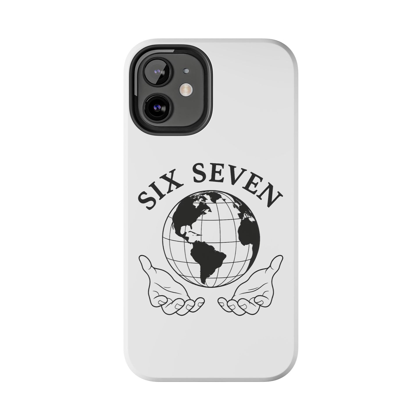 Globe Emblem Tough Phone Case — "Six Seven" Protective Phone Cover