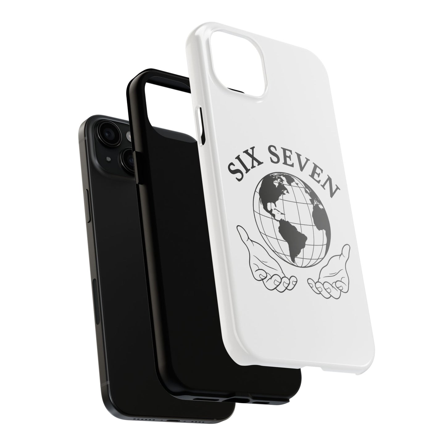 Globe Emblem Tough Phone Case — "Six Seven" Protective Phone Cover