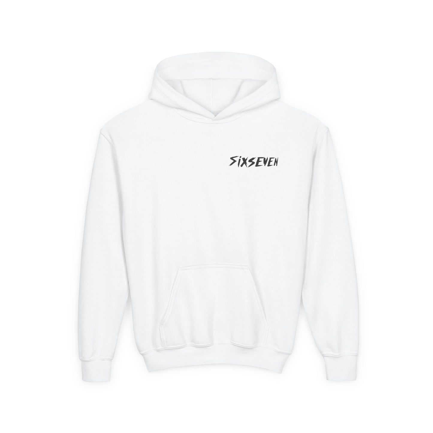 Youth Hoodie — 'SixSeven' 67 Flame Hands Graphic Pullover