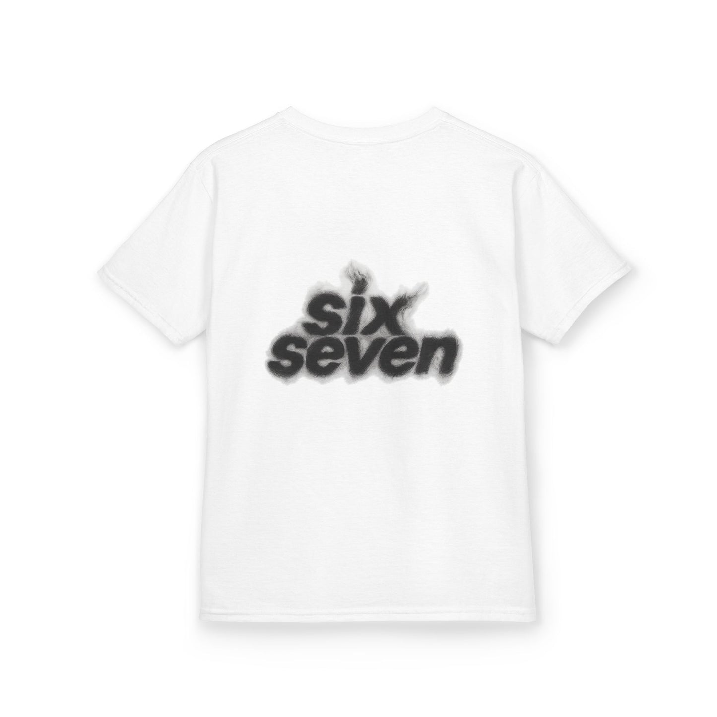 Kids Tee — '67' Number Chest + 'six seven' Retro Smoke Back Design