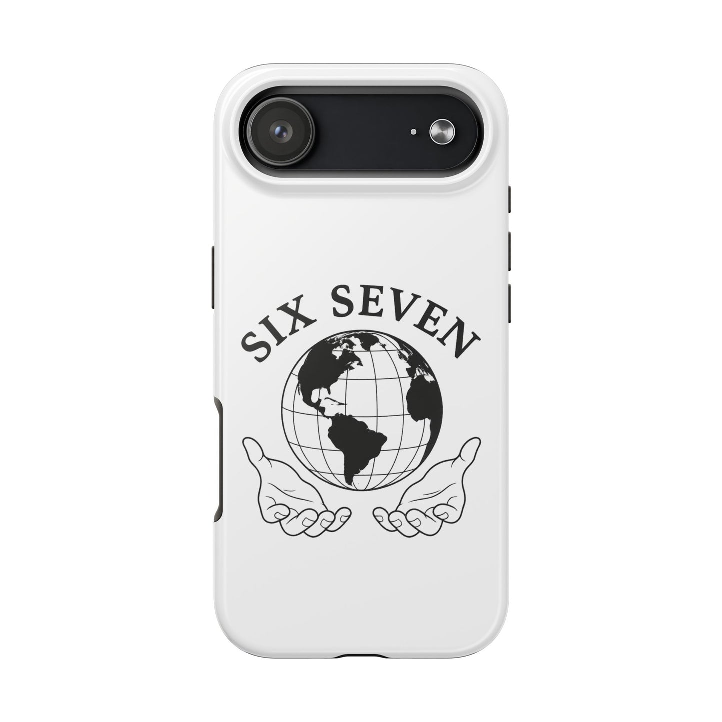 Globe Emblem Tough Phone Case — "Six Seven" Protective Phone Cover