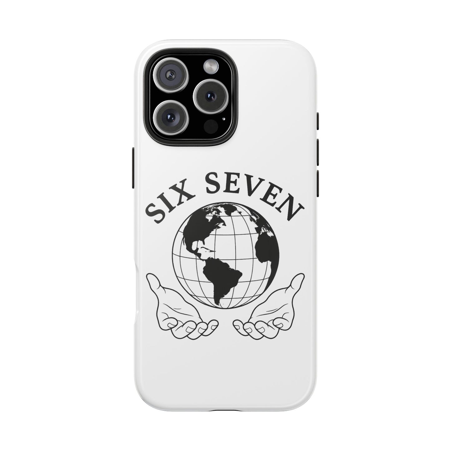 Globe Emblem Tough Phone Case — "Six Seven" Protective Phone Cover
