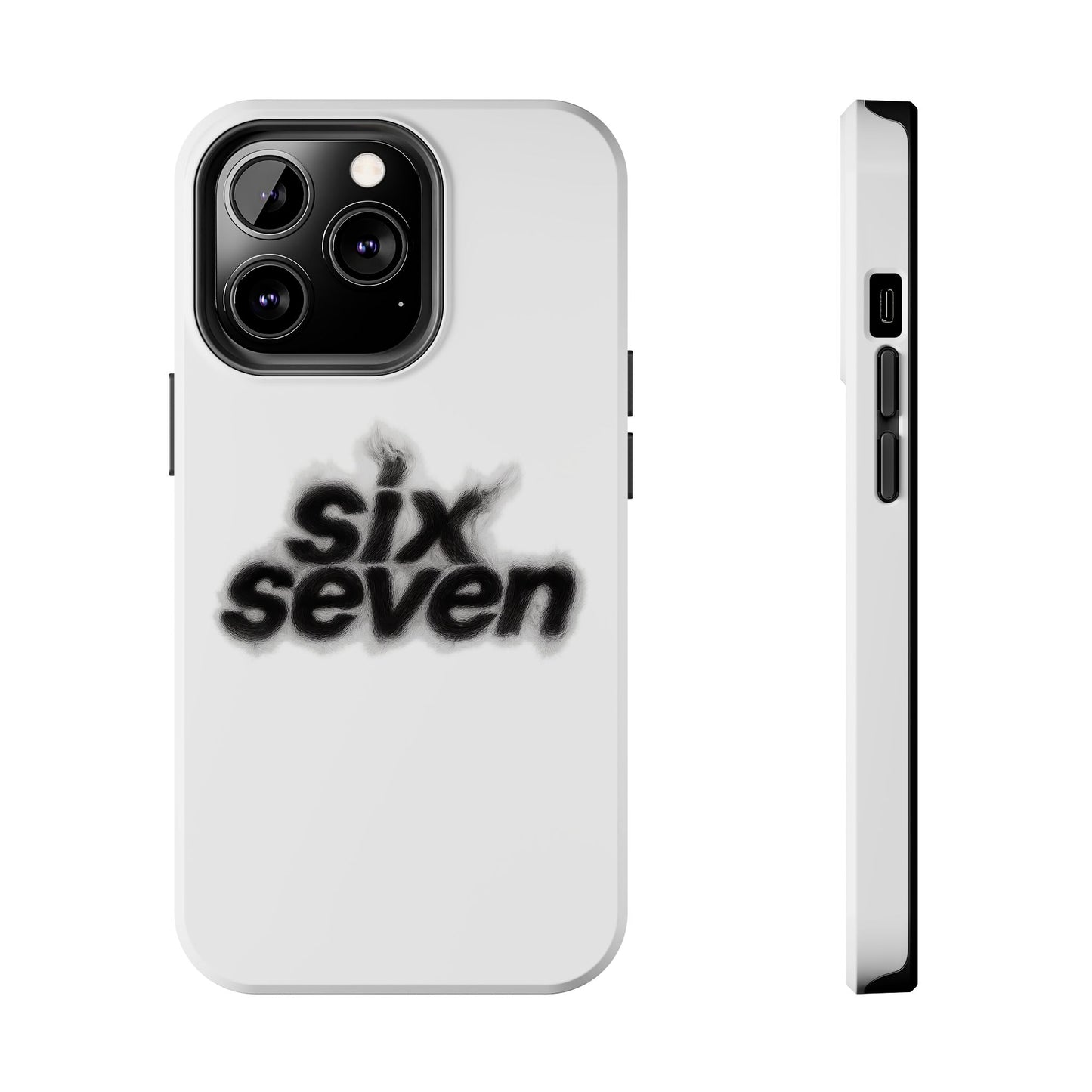 Tough Phone Case — 'six seven' Smoke Logo Protective Cover