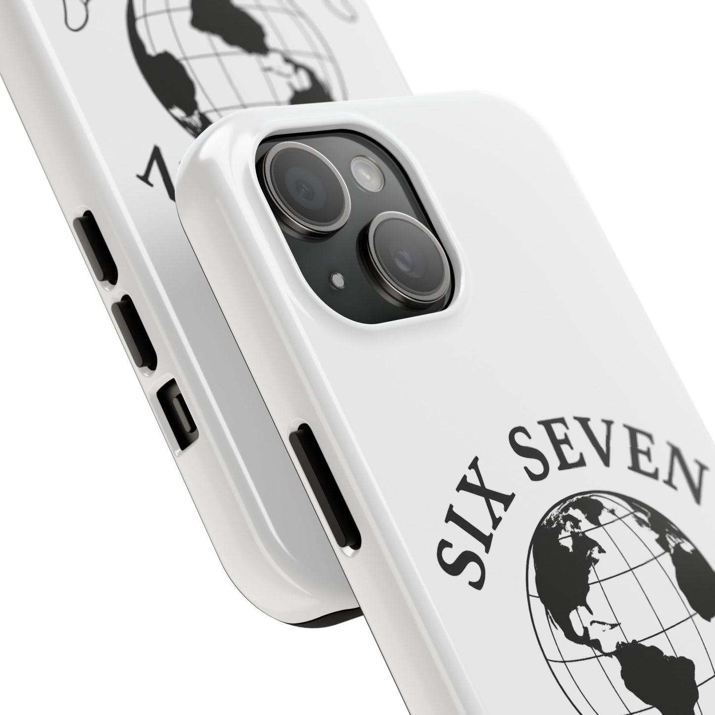 Globe Emblem Tough Phone Case — "Six Seven" Protective Phone Cover