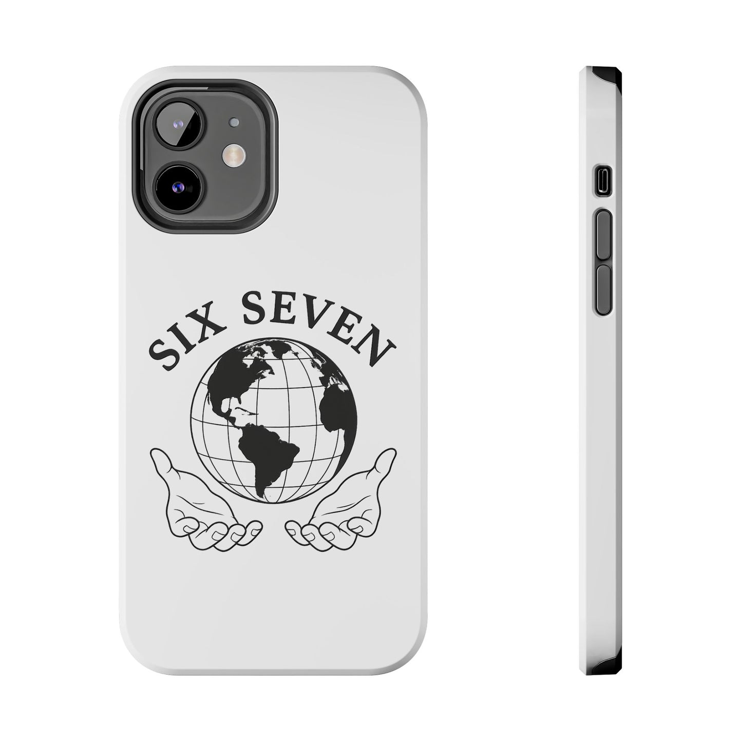 Globe Emblem Tough Phone Case — "Six Seven" Protective Phone Cover