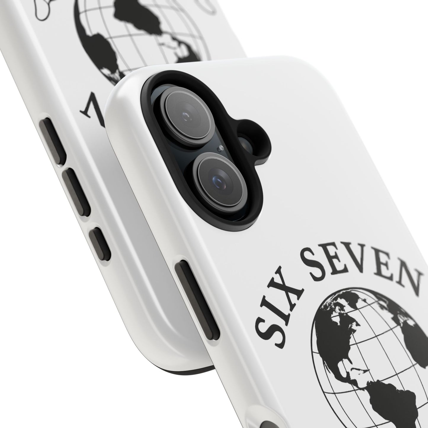 Globe Emblem Tough Phone Case — "Six Seven" Protective Phone Cover