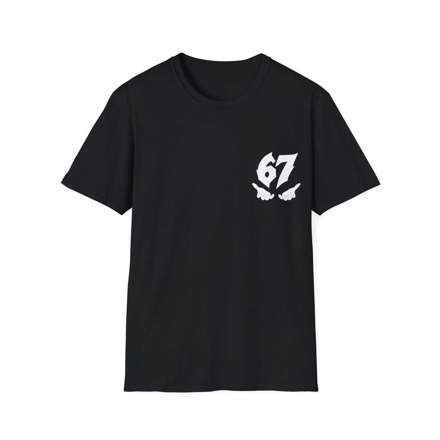 67 Logo  T‑Shirt — 'six seven' Smoky Graphic Tee