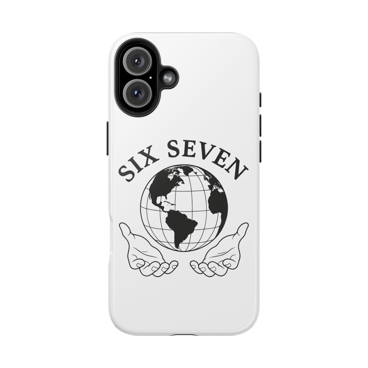 Globe Emblem Tough Phone Case — "Six Seven" Protective Phone Cover