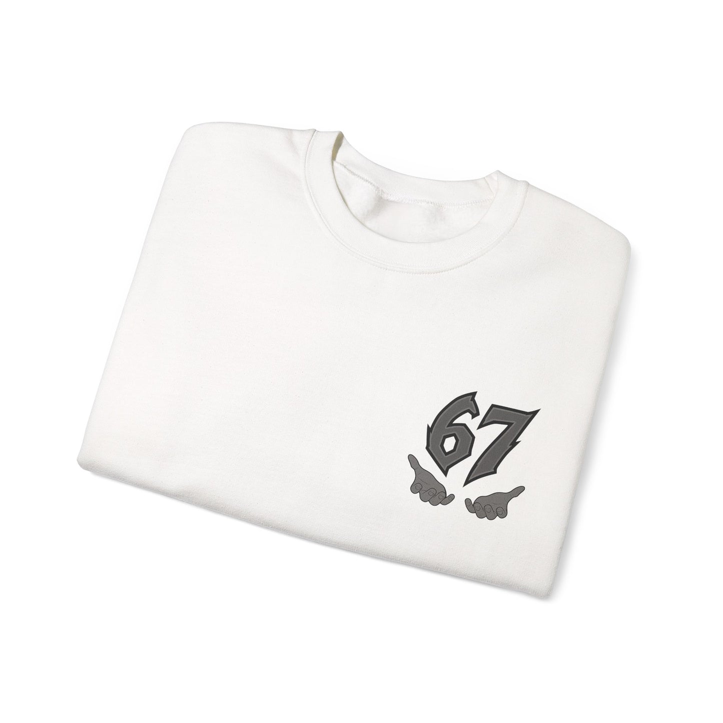 67 Six Seven Crewneck Sweatshirt — Streetwear Graphic Pullover