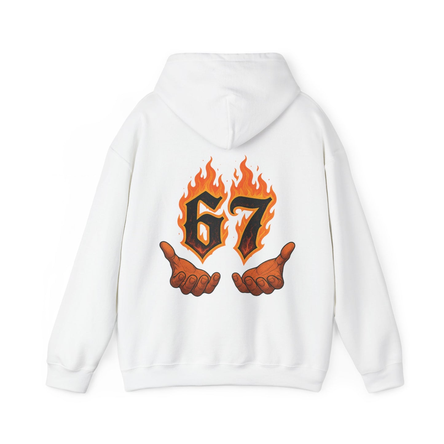 67 Flames Hoodie — 'SiXSEVEN' Graphic Hooded Sweatshirt