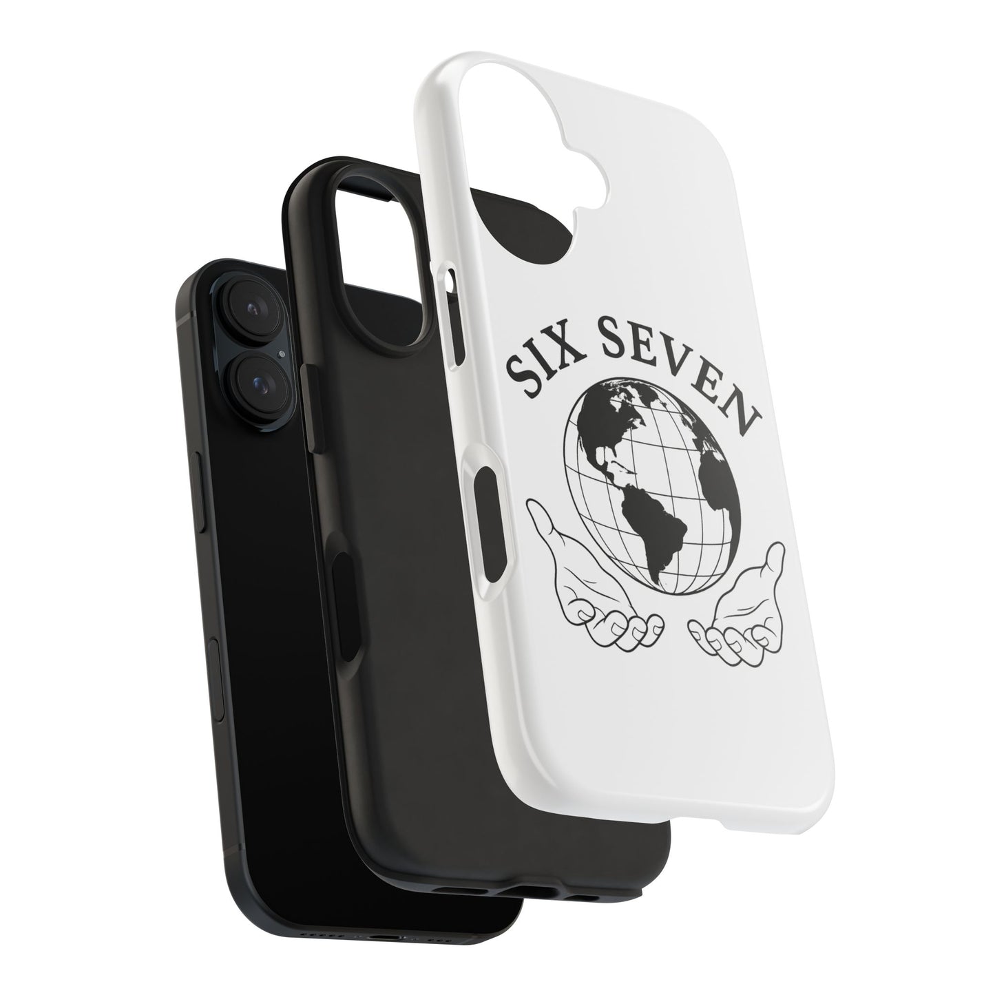 Globe Emblem Tough Phone Case — "Six Seven" Protective Phone Cover