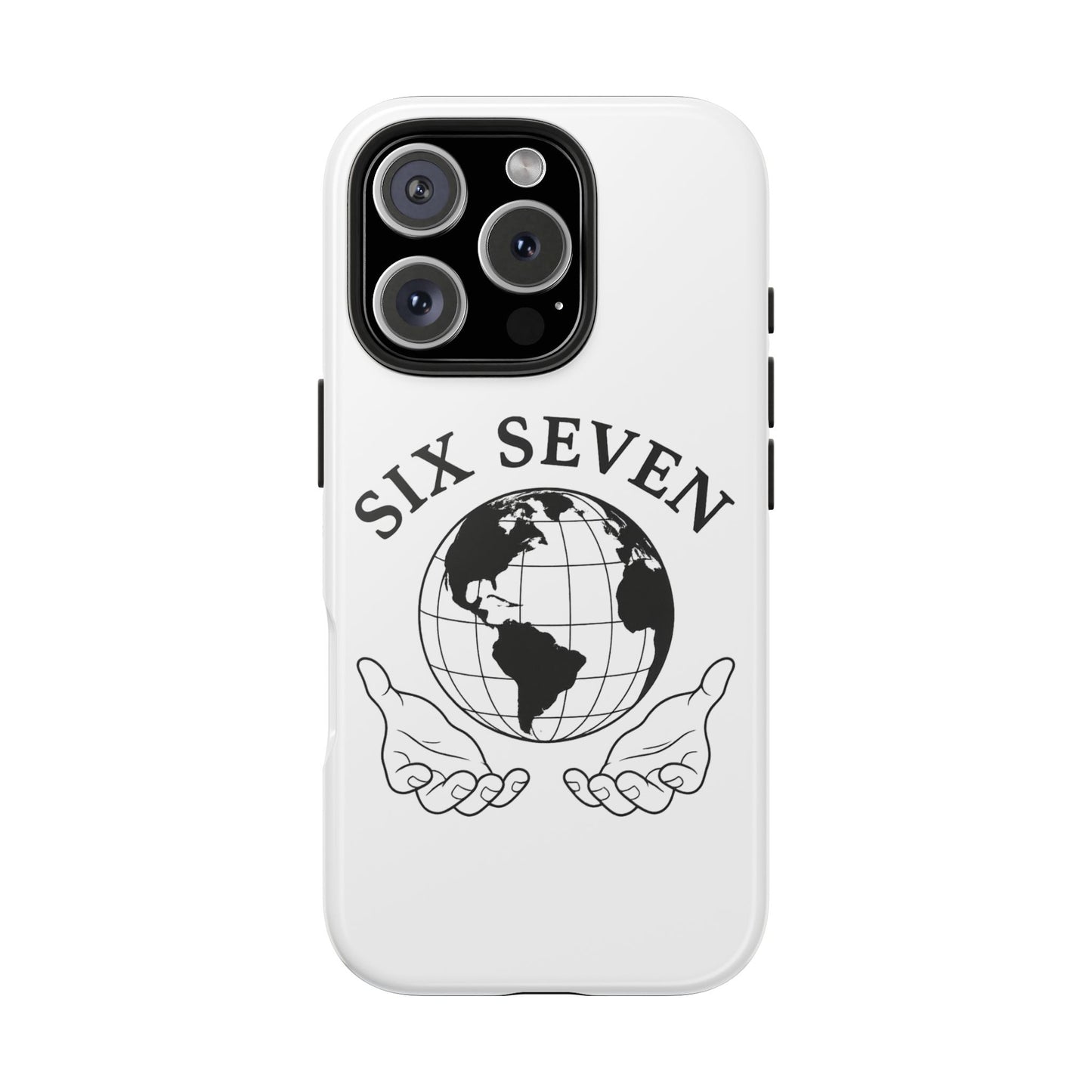 Globe Emblem Tough Phone Case — "Six Seven" Protective Phone Cover