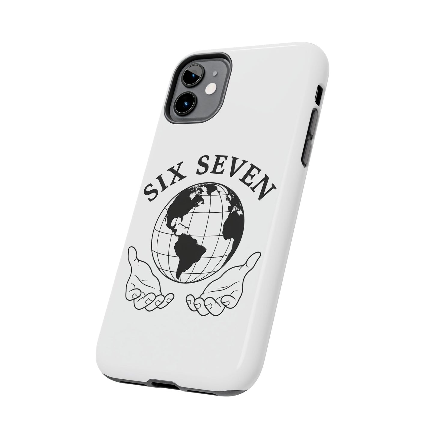Globe Emblem Tough Phone Case — "Six Seven" Protective Phone Cover