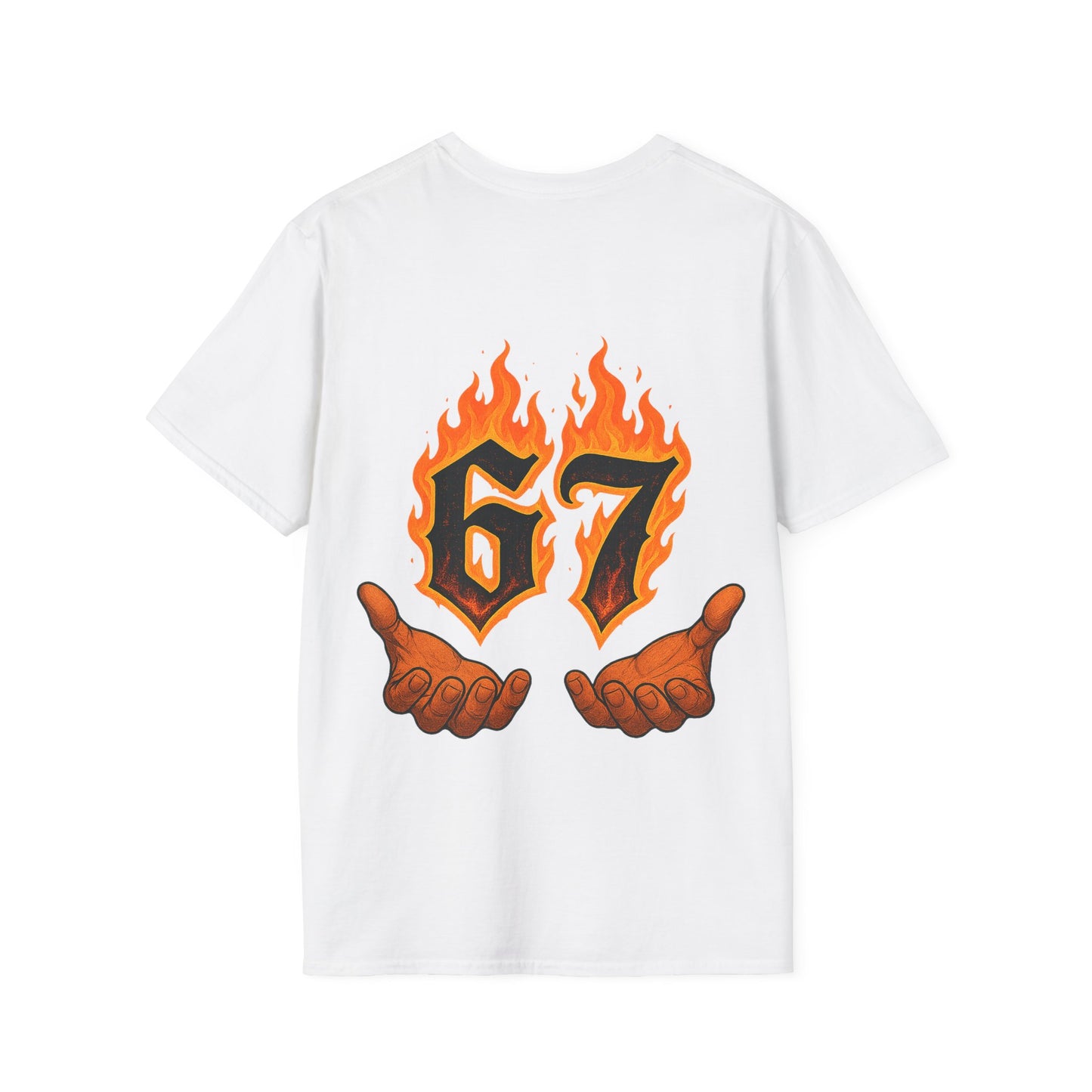 SixSeven 67 Flame Chest Logo T-Shirt