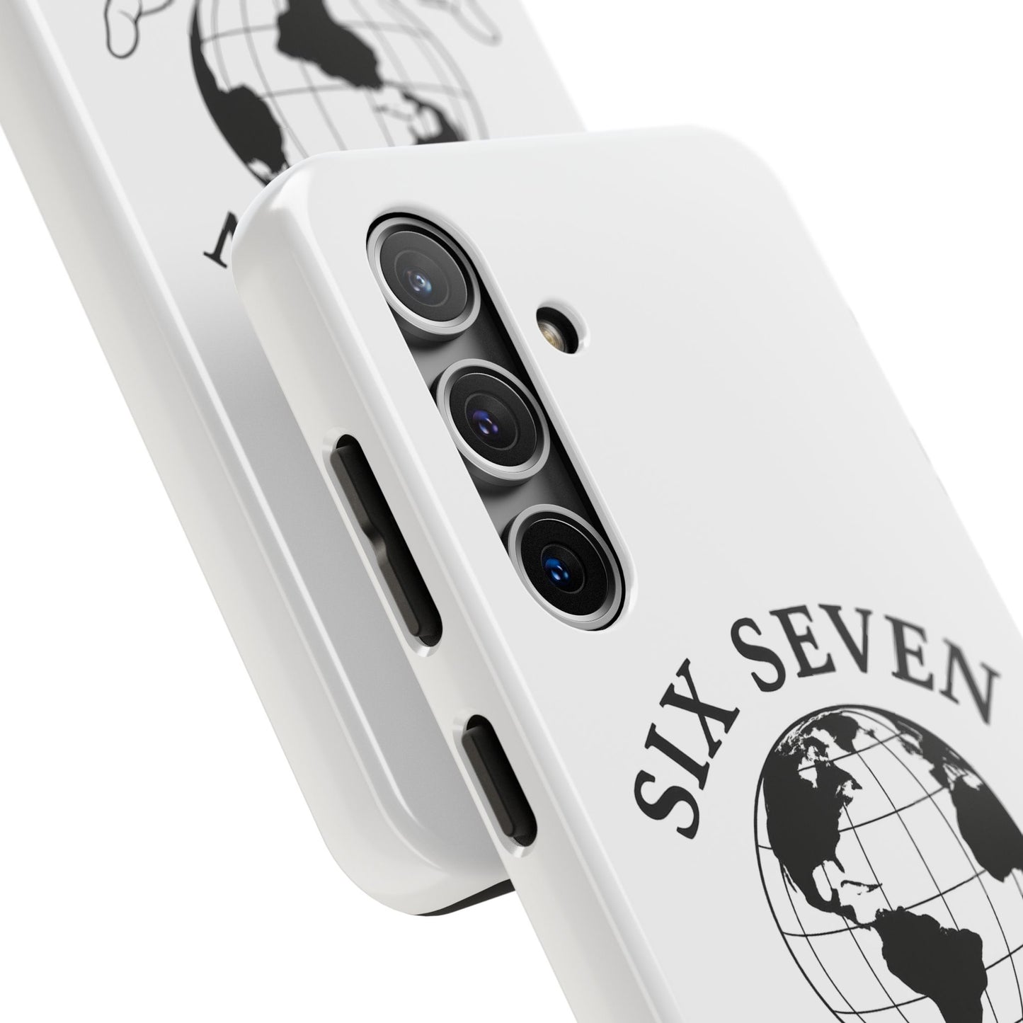 Globe Emblem Tough Phone Case — "Six Seven" Protective Phone Cover