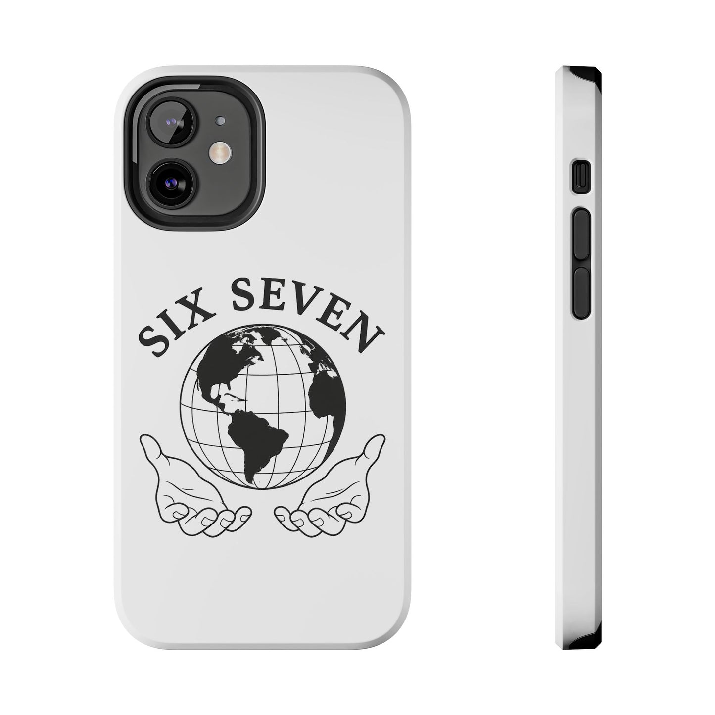 Globe Emblem Tough Phone Case — "Six Seven" Protective Phone Cover