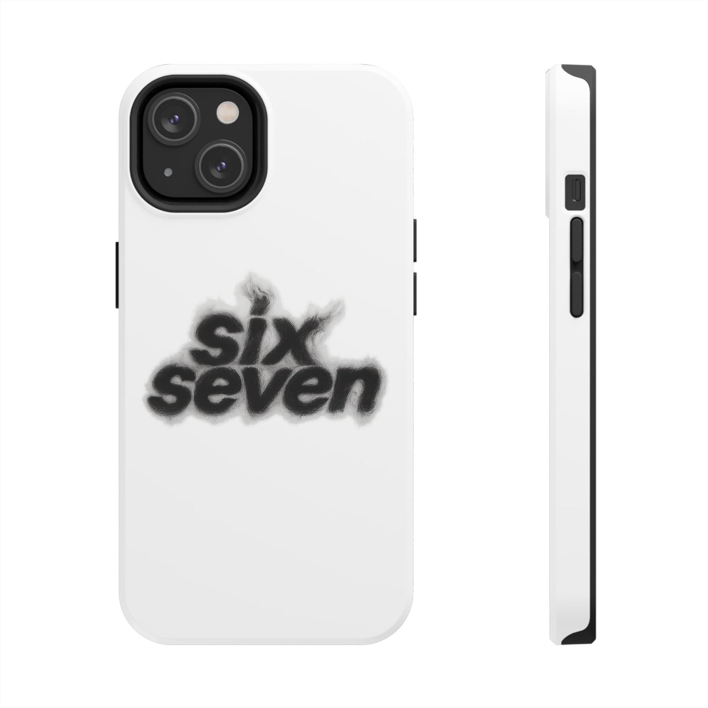 Tough Phone Case — 'six seven' Smoke Logo Protective Cover