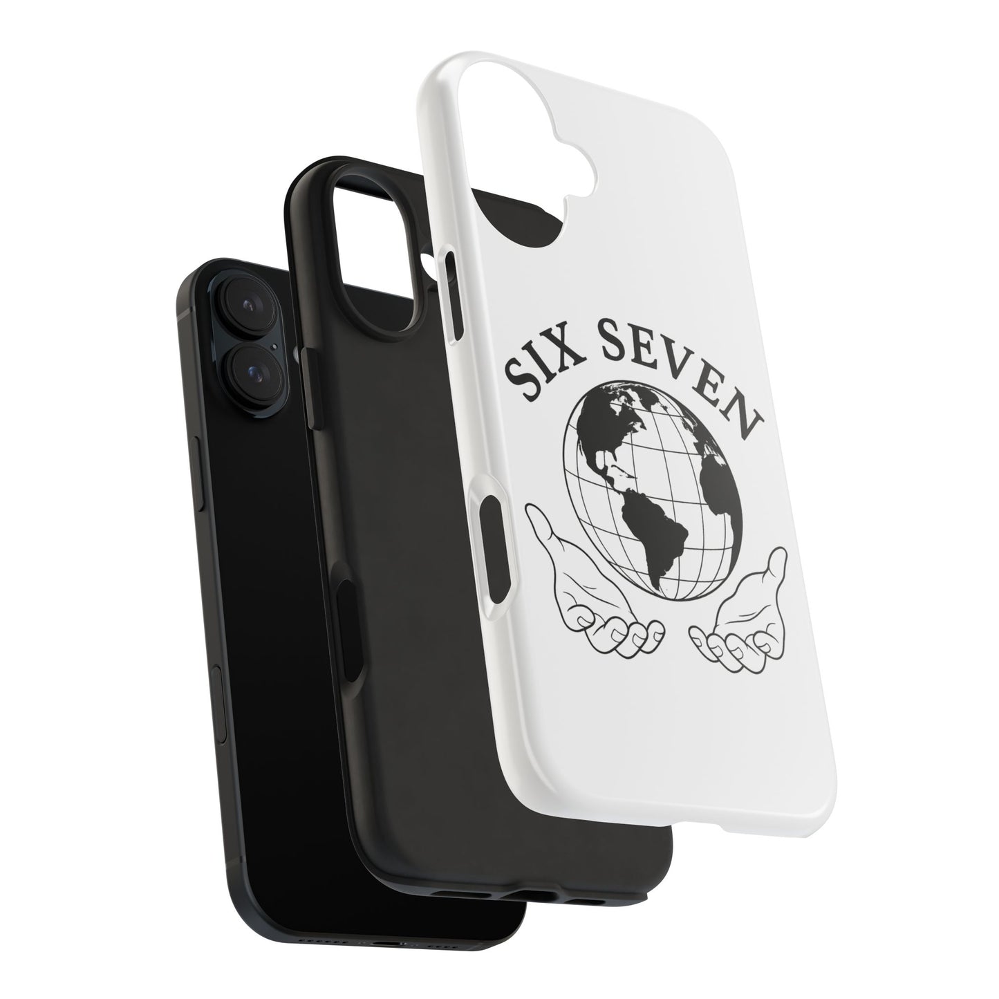 Globe Emblem Tough Phone Case — "Six Seven" Protective Phone Cover