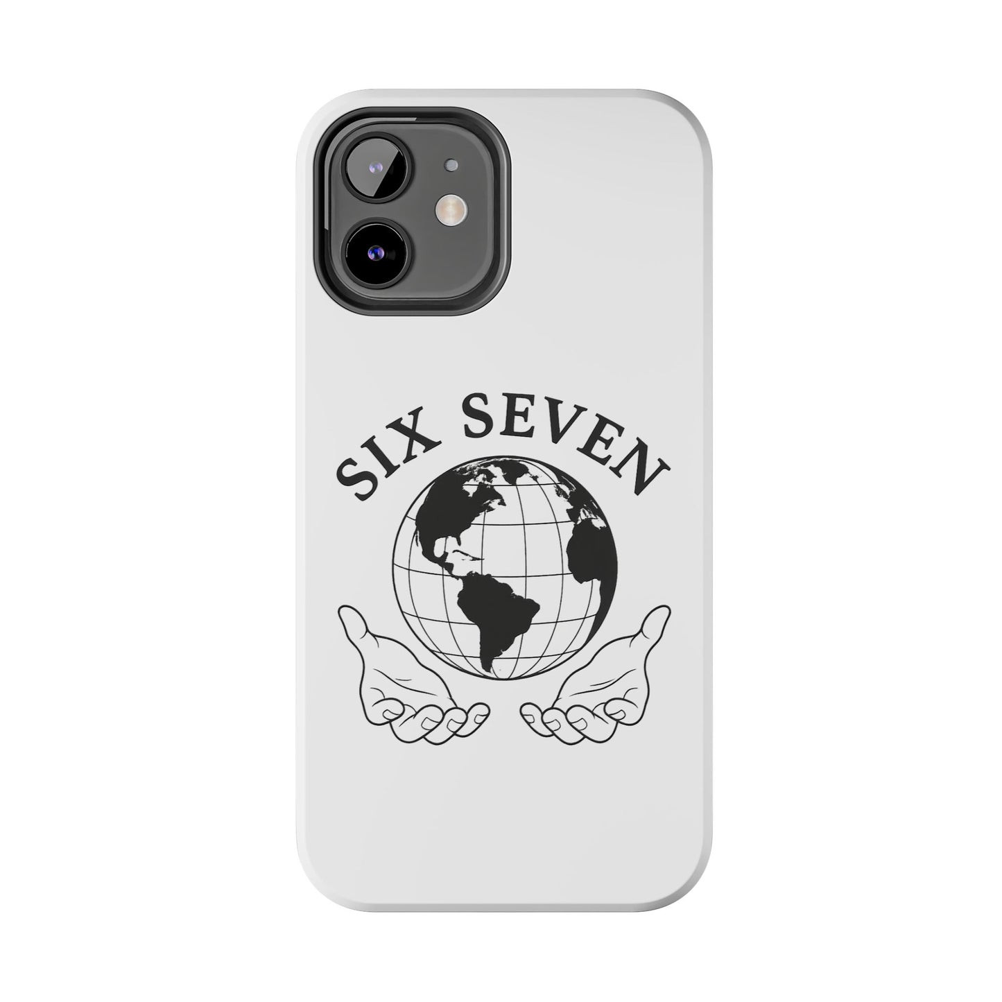 Globe Emblem Tough Phone Case — "Six Seven" Protective Phone Cover