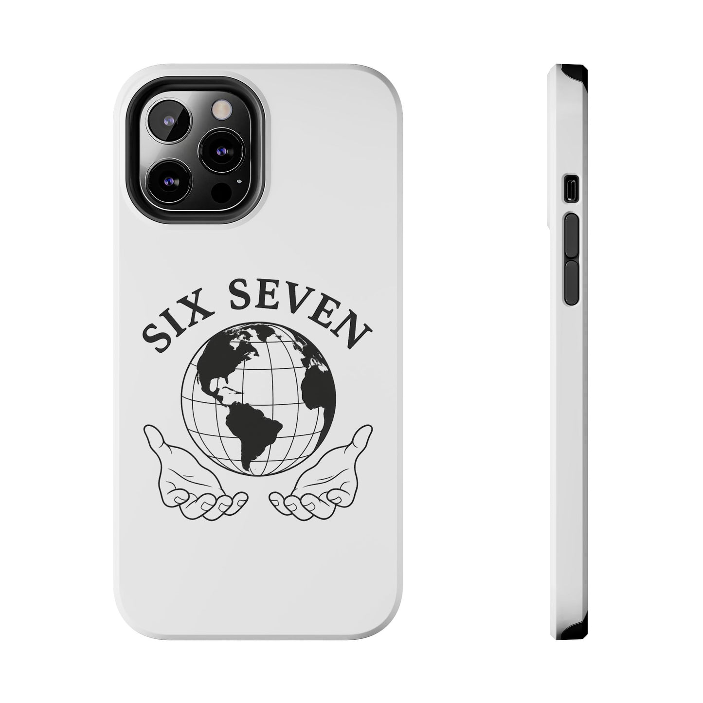 Globe Emblem Tough Phone Case — "Six Seven" Protective Phone Cover