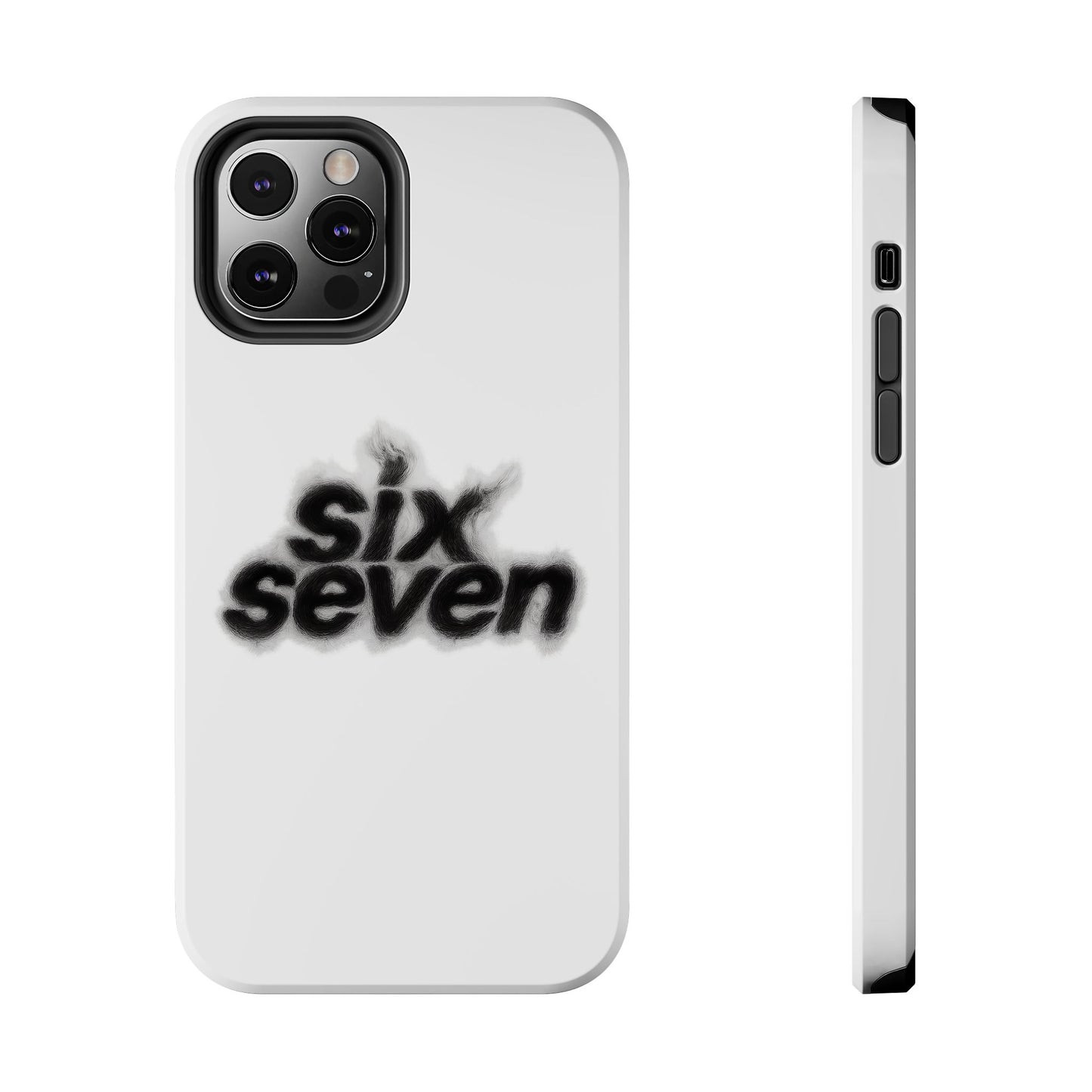 Tough Phone Case — 'six seven' Smoke Logo Protective Cover