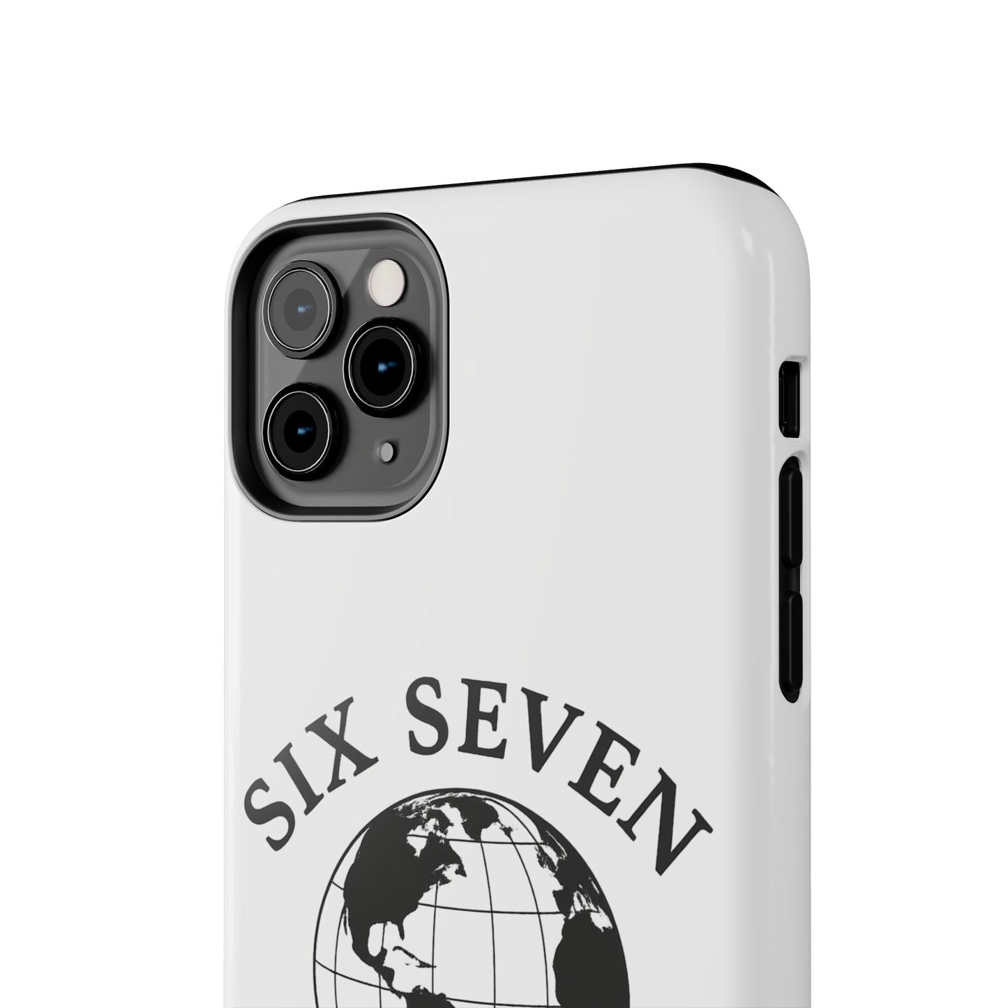 Globe Emblem Tough Phone Case — "Six Seven" Protective Phone Cover