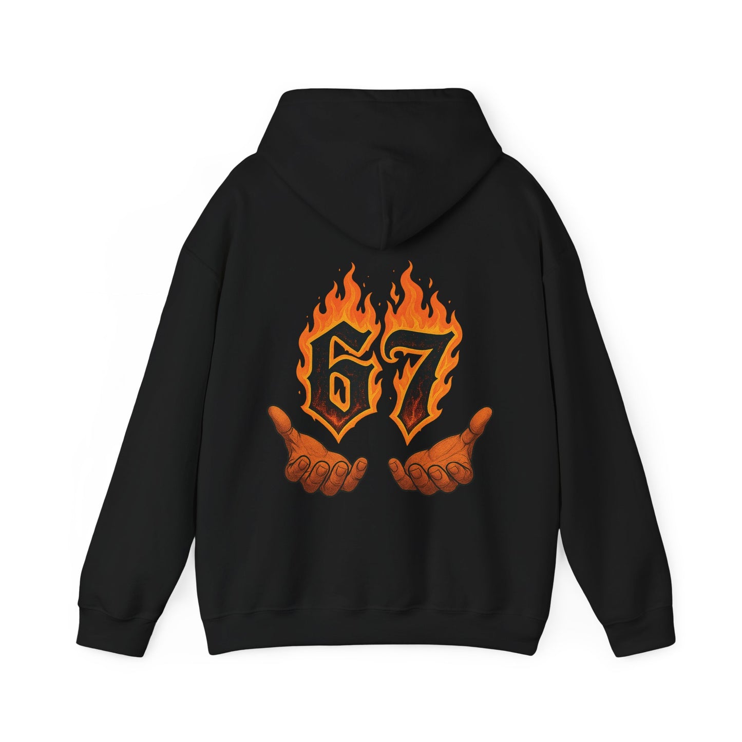 67 Flames Hoodie — 'SiXSEVEN' Graphic Hooded Sweatshirt