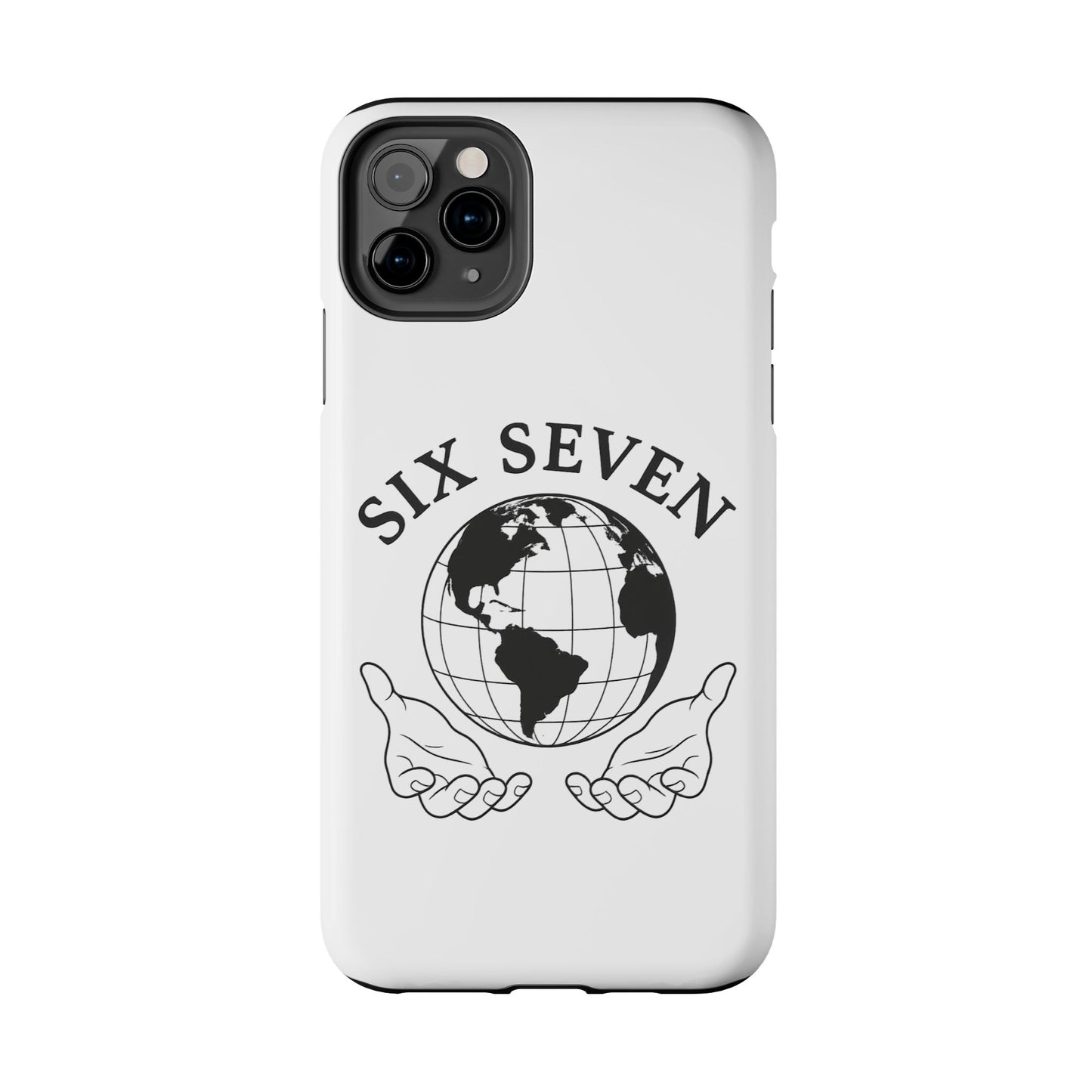 Globe Emblem Tough Phone Case — "Six Seven" Protective Phone Cover