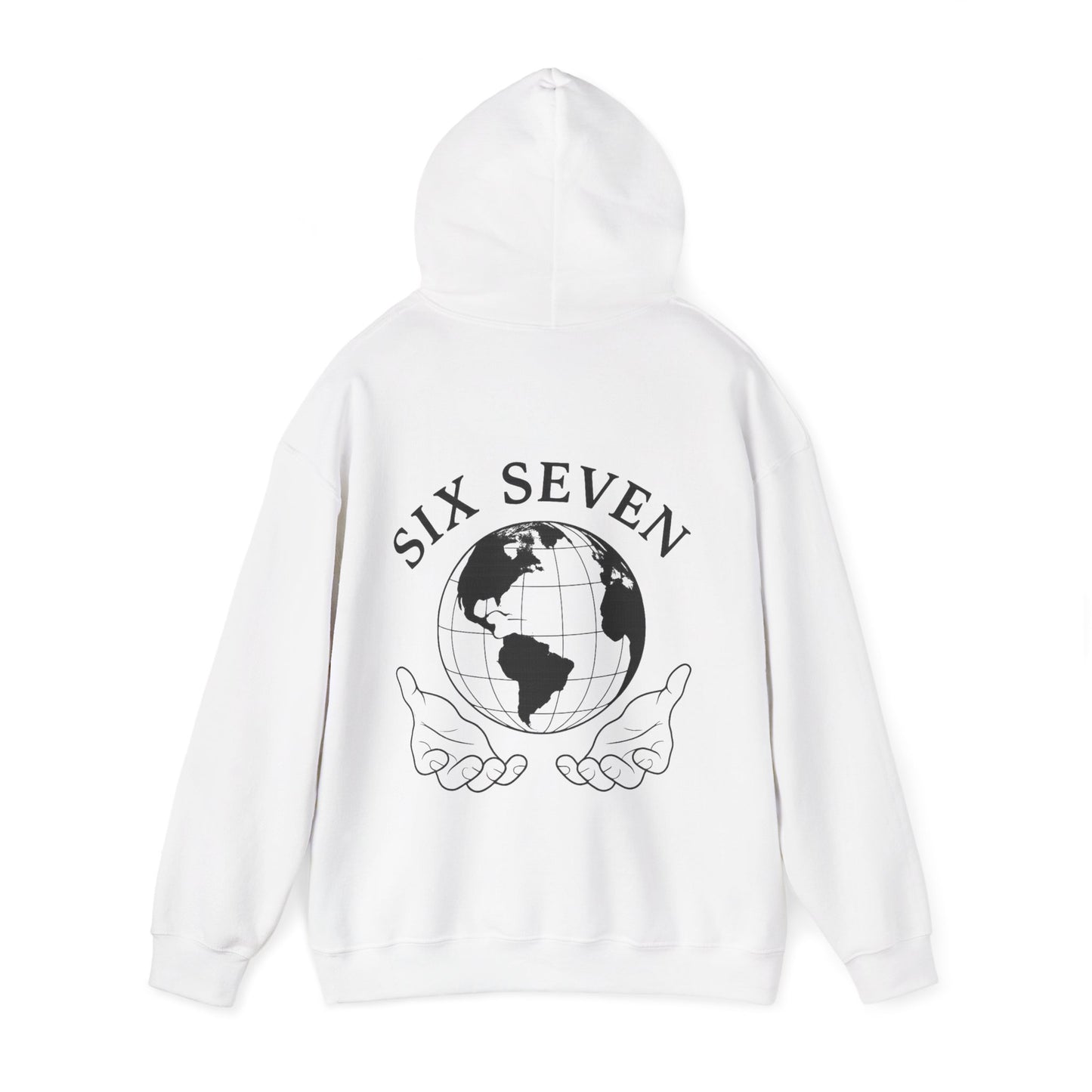 67 Globe Hoodie — 'Six Seven' Earth Graphic Casual Pullover