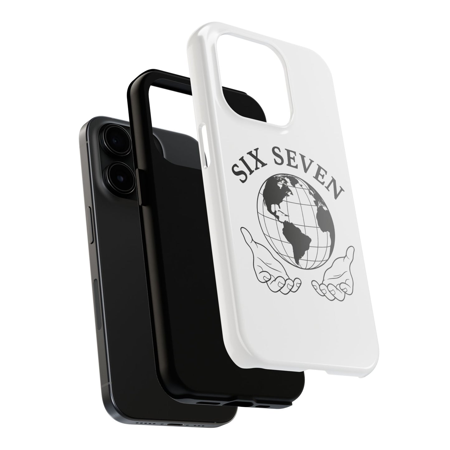 Globe Emblem Tough Phone Case — "Six Seven" Protective Phone Cover