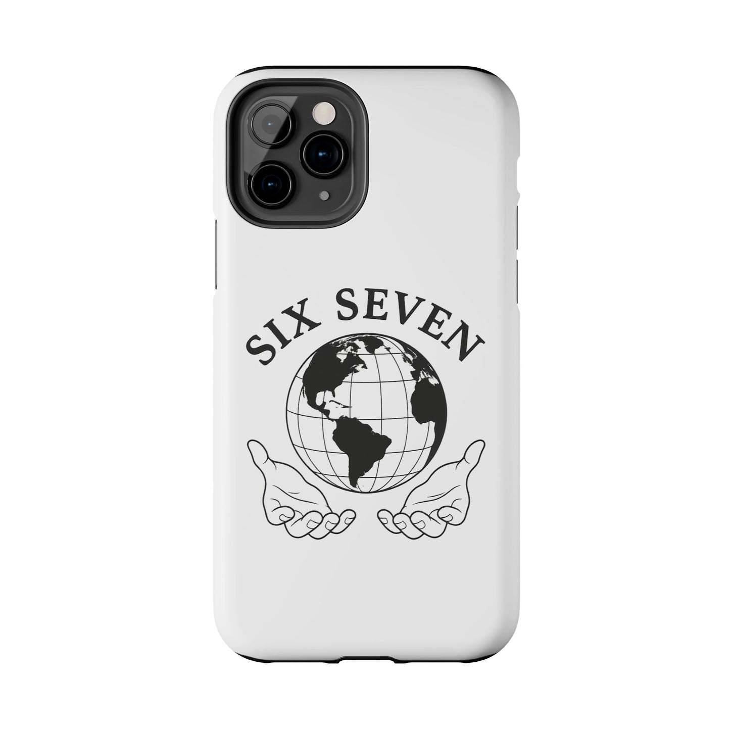 Globe Emblem Tough Phone Case — "Six Seven" Protective Phone Cover