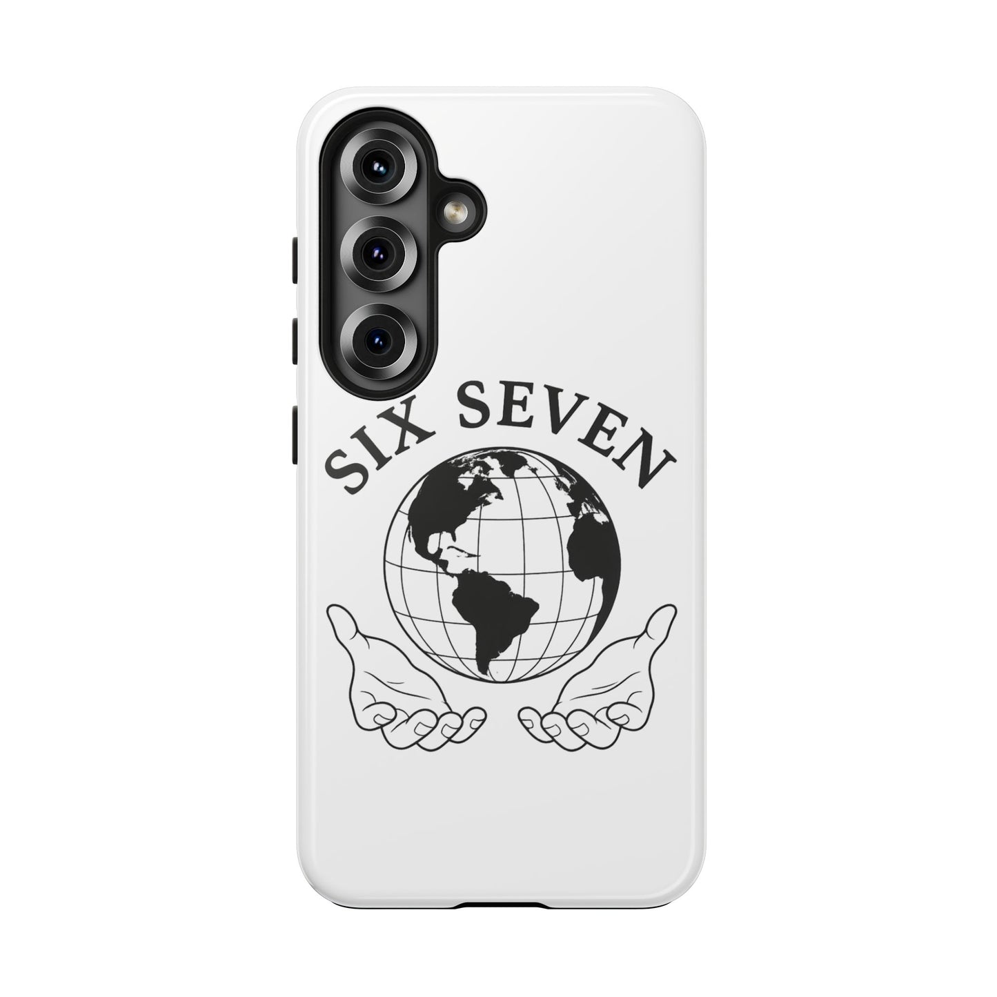 Globe Emblem Tough Phone Case — "Six Seven" Protective Phone Cover