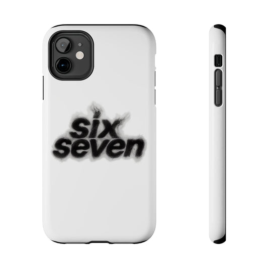 Tough Phone Case — 'six seven' Smoke Logo Protective Cover