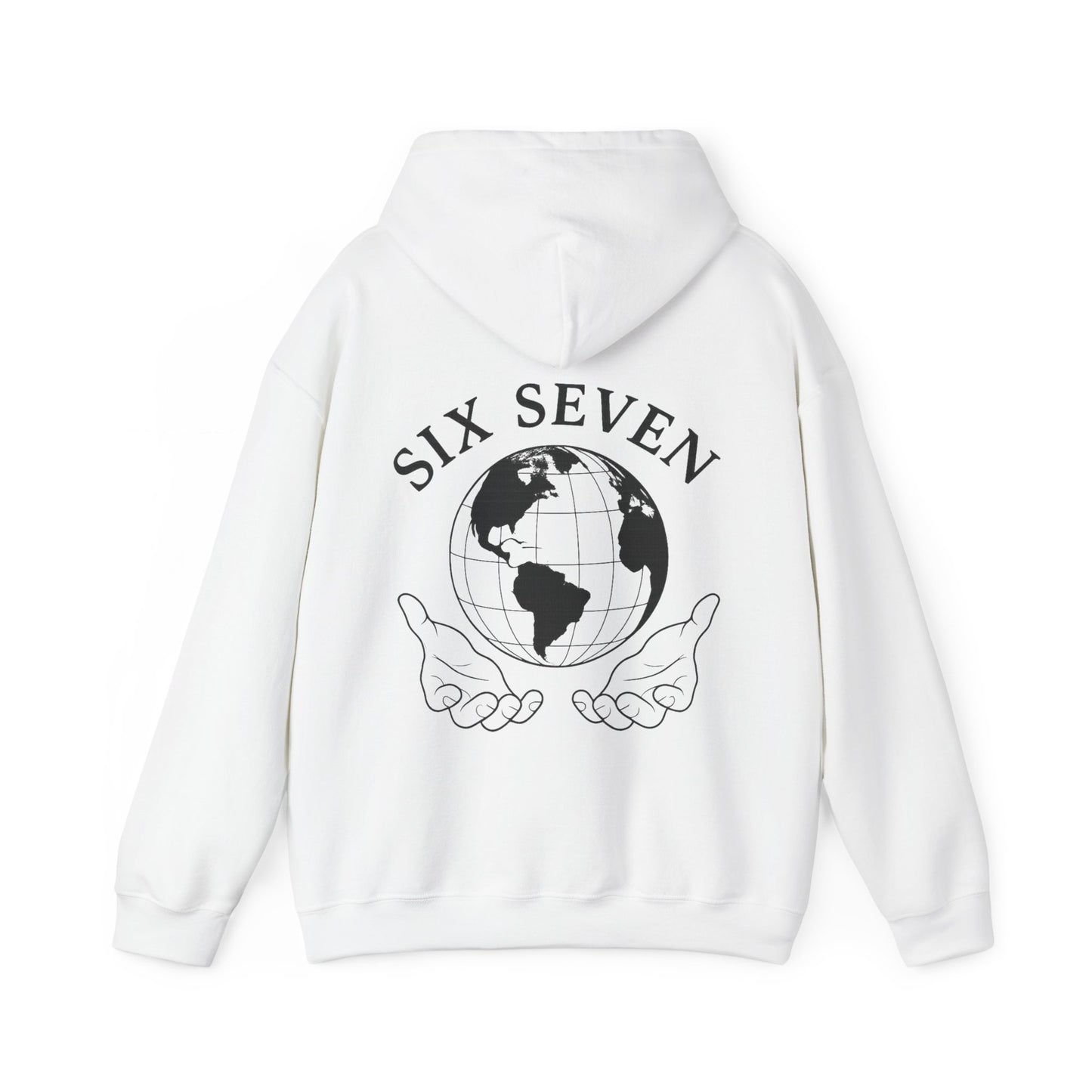 67 Globe Hoodie — 'Six Seven' Earth Graphic Casual Pullover