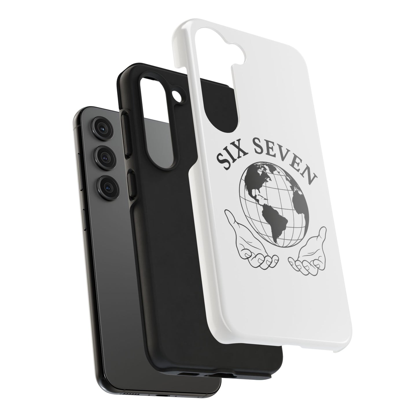 Globe Emblem Tough Phone Case — "Six Seven" Protective Phone Cover