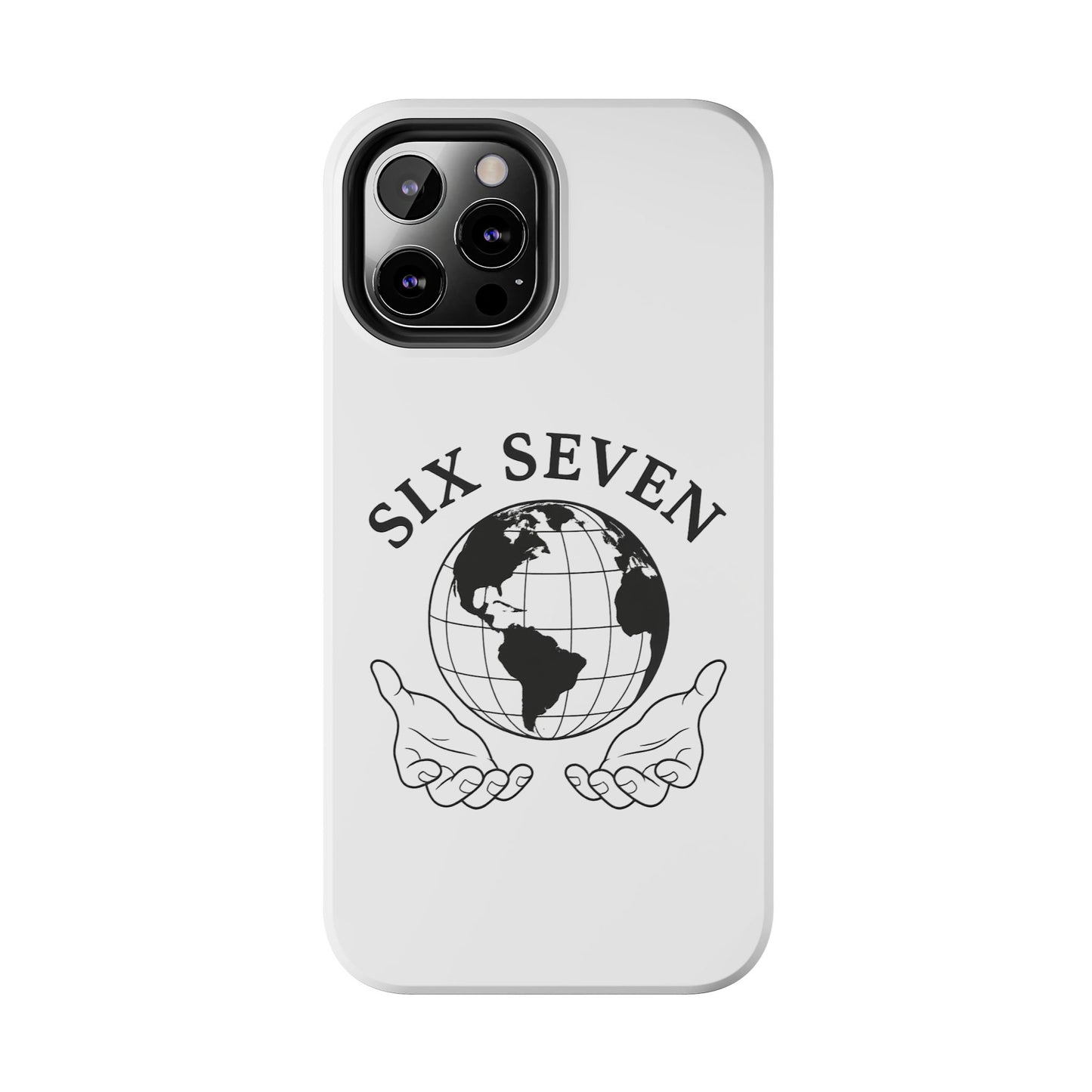 Globe Emblem Tough Phone Case — "Six Seven" Protective Phone Cover