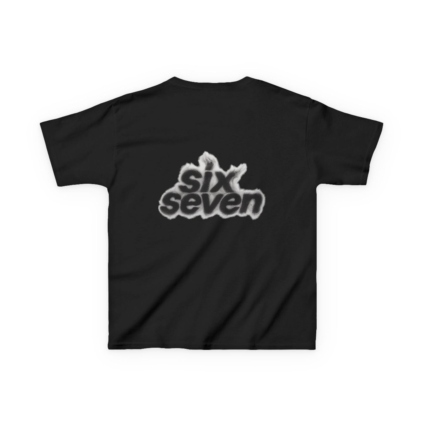 Kids Tee — '67' Number Chest + 'six seven' Retro Smoke Back Design