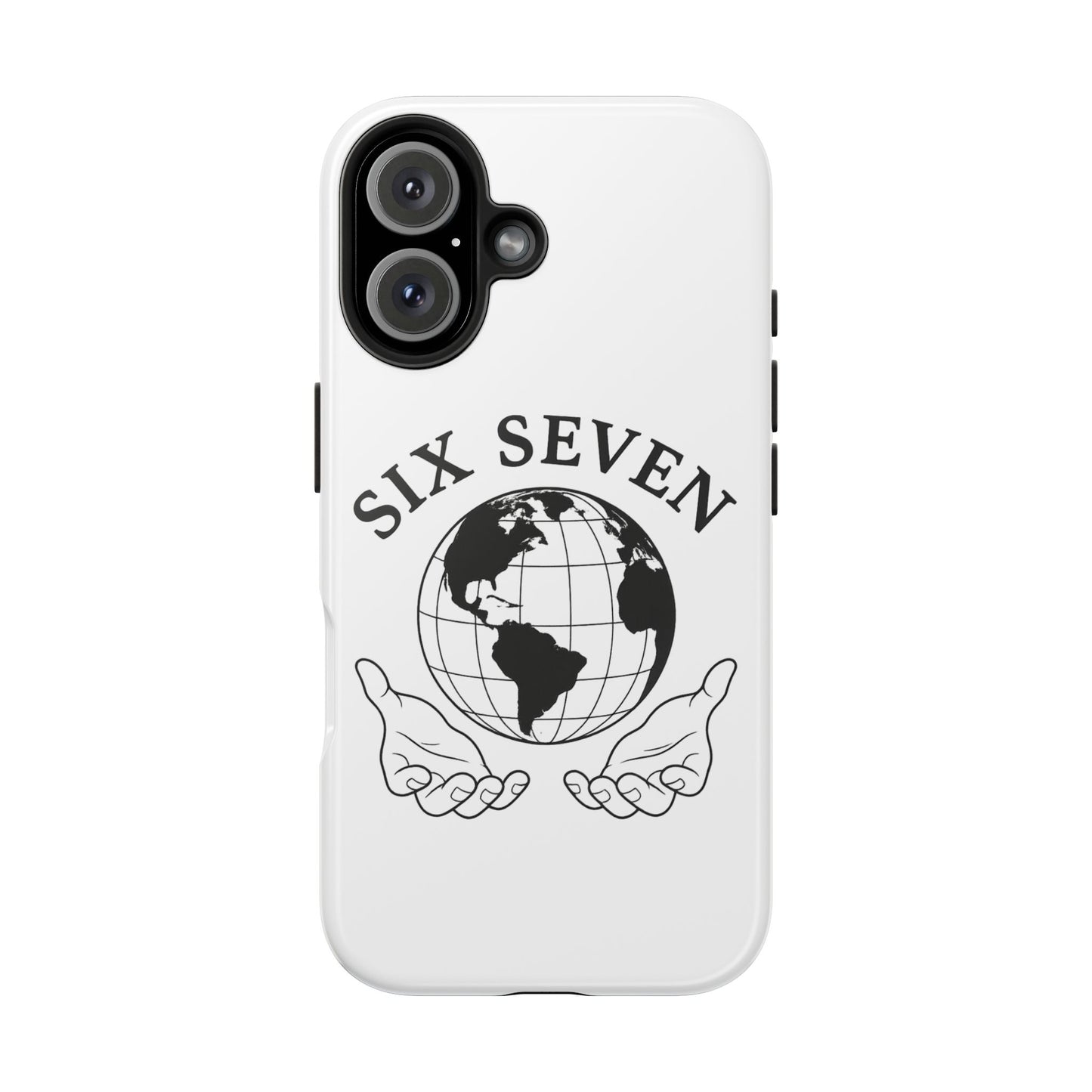 Globe Emblem Tough Phone Case — "Six Seven" Protective Phone Cover