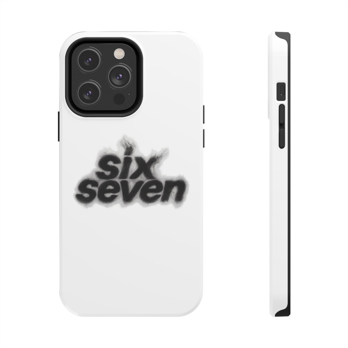 Tough Phone Case — 'six seven' Smoke Logo Protective Cover