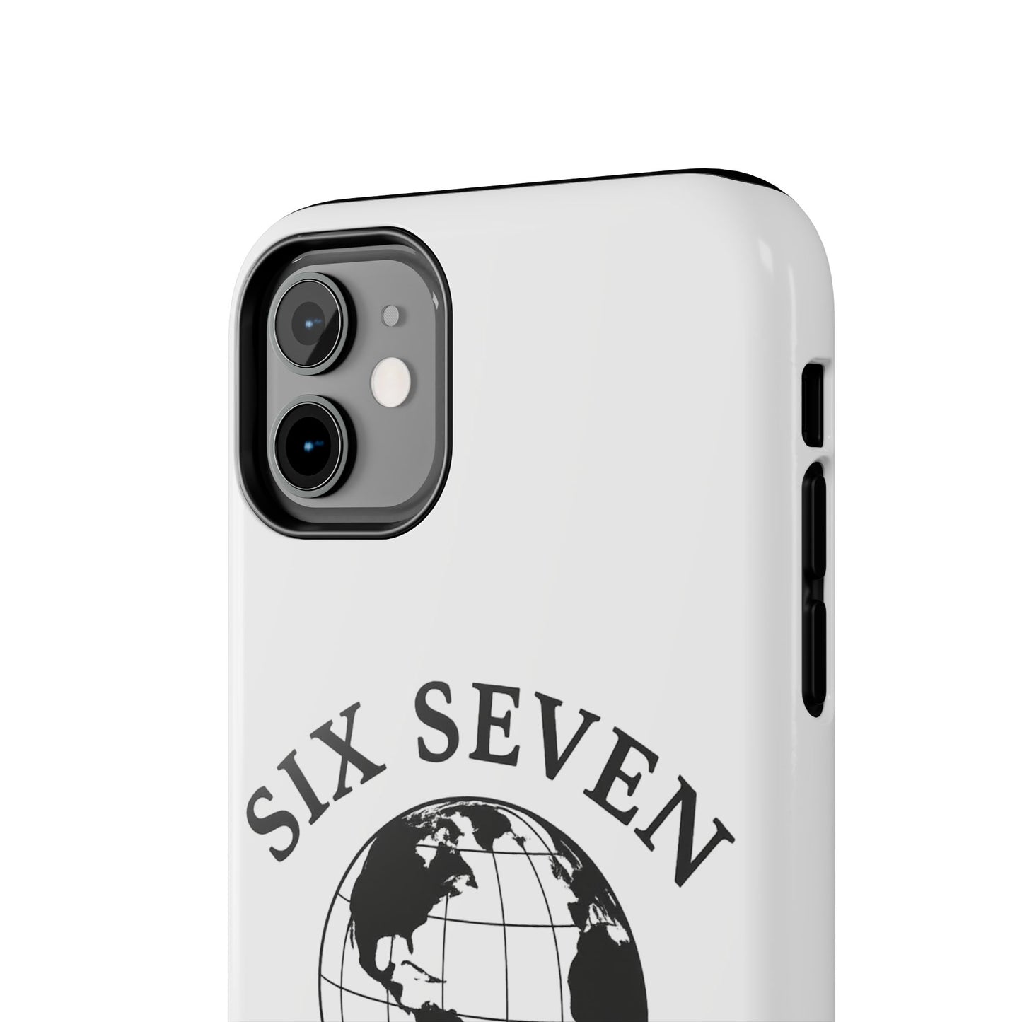 Globe Emblem Tough Phone Case — "Six Seven" Protective Phone Cover