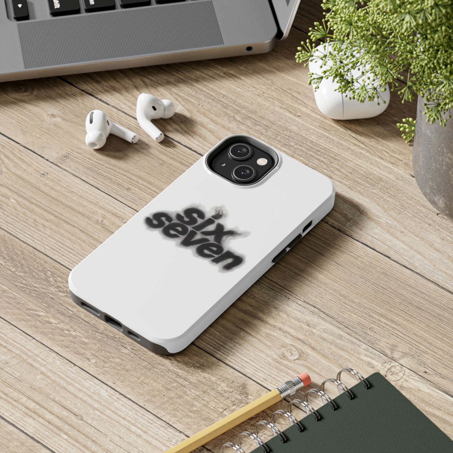Tough Phone Case — 'six seven' Smoke Logo Protective Cover