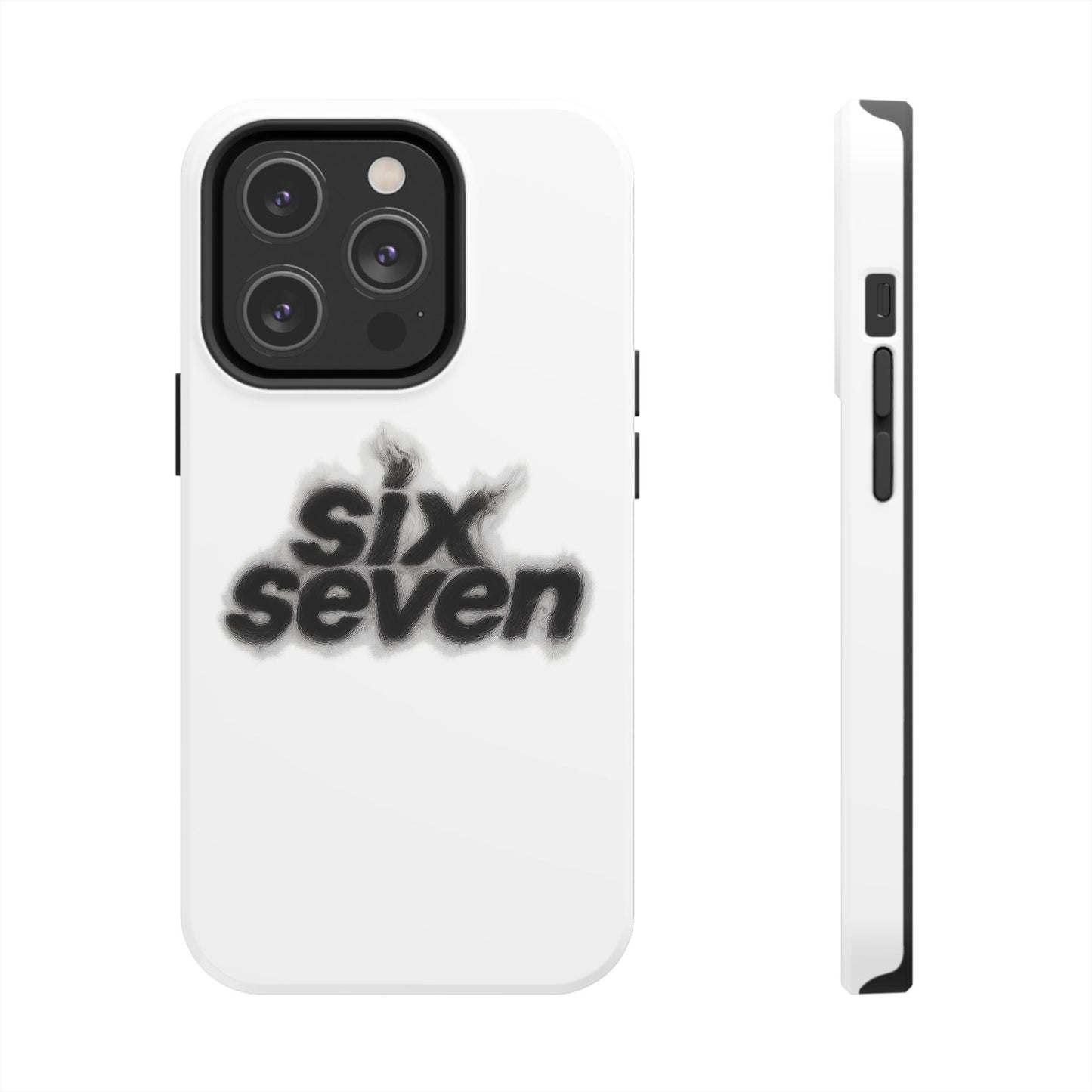 Tough Phone Case — 'six seven' Smoke Logo Protective Cover