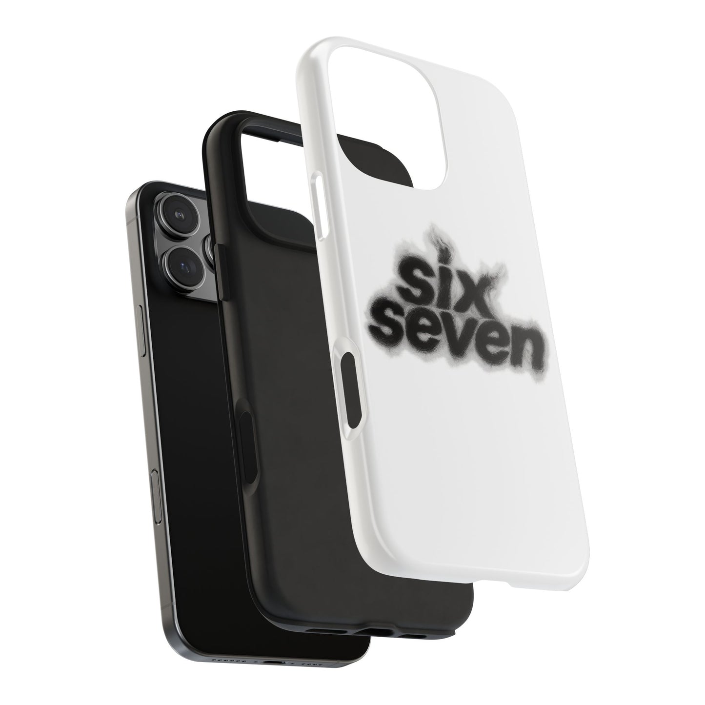 Tough Phone Case — 'six seven' Smoke Logo Protective Cover