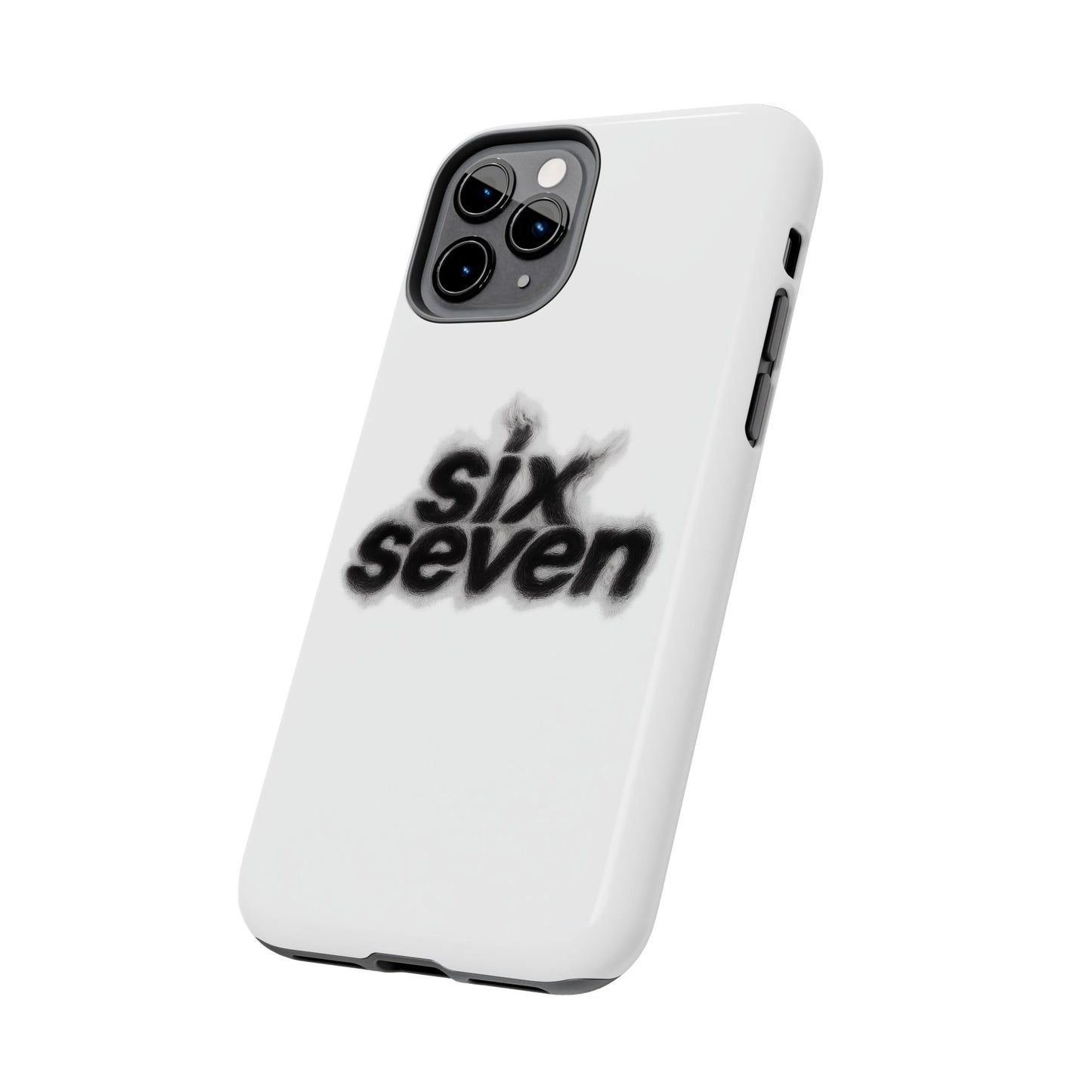 Tough Phone Case — 'six seven' Smoke Logo Protective Cover