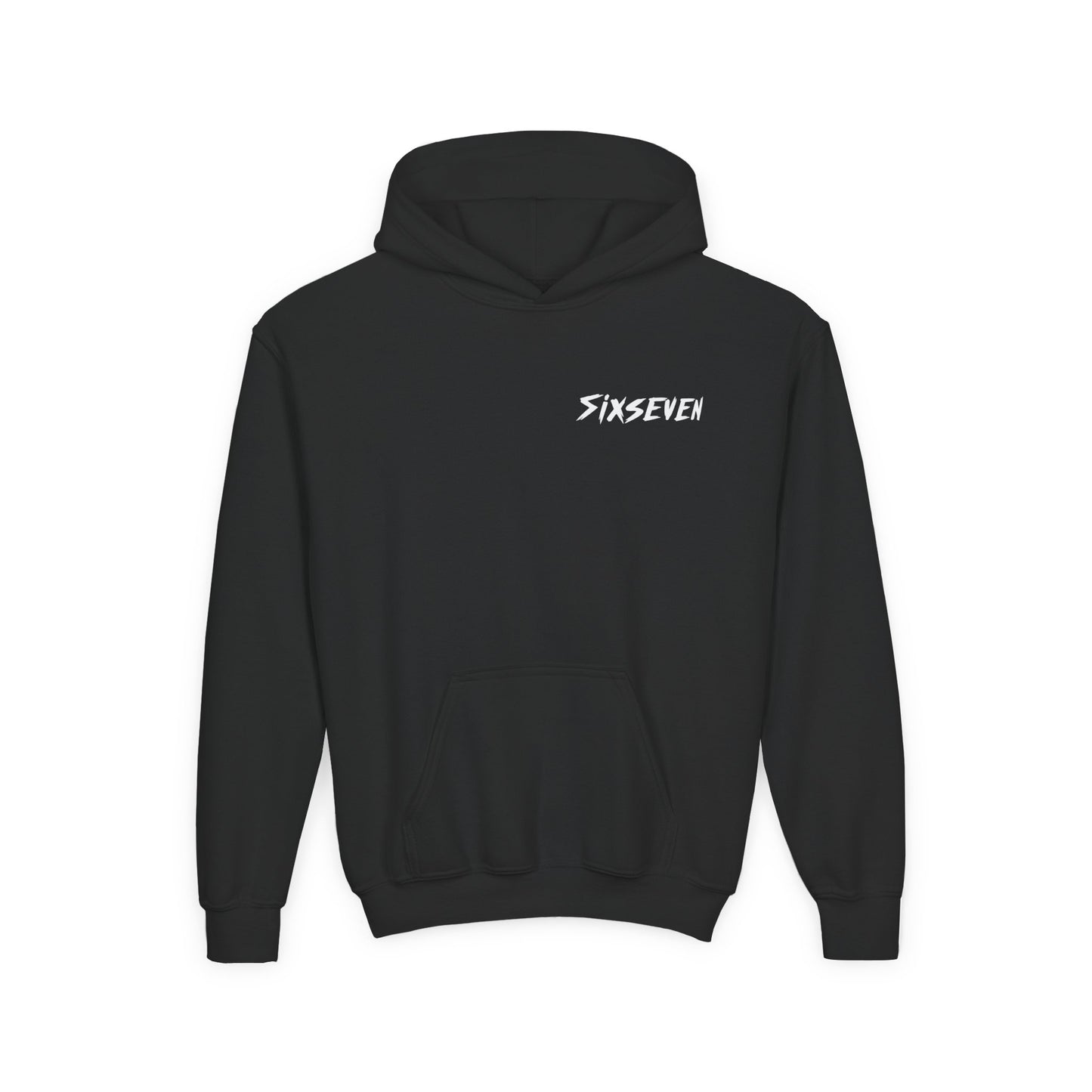 Youth Hoodie — 'SixSeven' 67 Flame Hands Graphic Pullover