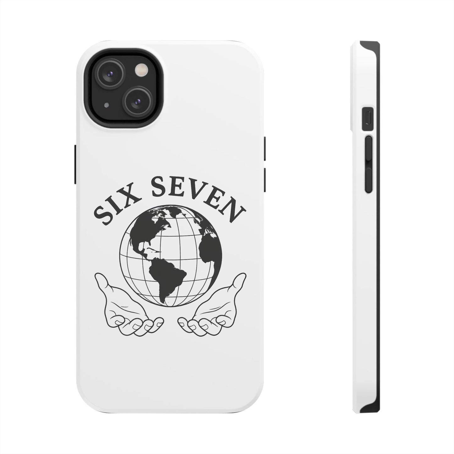 Globe Emblem Tough Phone Case — "Six Seven" Protective Phone Cover
